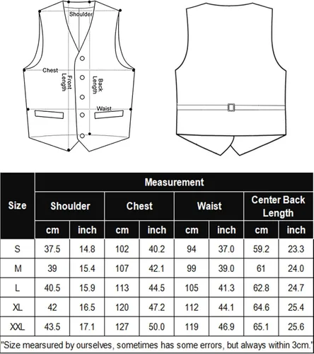 Miniatura 6 de COOFANDY Chaleco de traje de negocios para hombre chaleco de vestir ajustado chaleco de boda