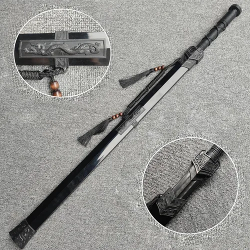 Miniatura 3 de Espada Han China de Polipropileno de Alta Resistencia con Cuchillo Samurái de Entrenamiento, Espada de Entrenamiento