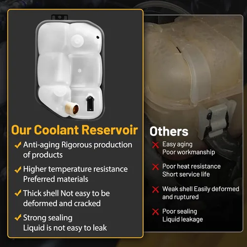 Miniatura 6 de Depósito de Expansión de Refrigerante del Motor 603-283 Compatible con Mercedes-Benz E350 E320 E500 E300 E280 E550 CLS500 CLS550 CLS55 AMG Reemplazo