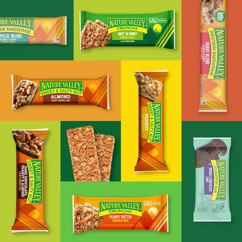 Miniatura 6 de Nature Valley Barras de granola de nueces dulces y saladas, maní, 15 barras, 18 onzas