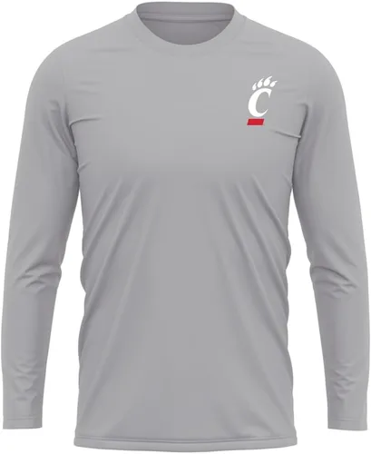 Miniatura 49 de Camisa deportiva de manga larga oficial de la NCAA Collegiate para hombre, con logotipo en el pecho izquierdo, colección Athletic Heather