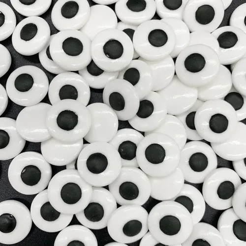 Weraru Bolas de ojos grandes de caramelo, bolas de ojos, dulces para pasteles, adornos de galletas, postres, decoraciones para Navidad, fiesta de