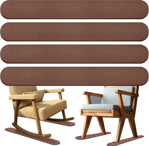 Paquete de 4 almohadillas antideslizantes para rieles de muebles, almohadillas antideslizantes para muebles reclinables, almohadillas de agarre de