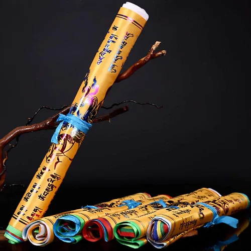 Miniatura 5 de Banderas de oración tibetanas, 20 unidades, banderas de oración budista para exteriores, 13.4 x 13.4 pulgadas, banderas de oración grandes