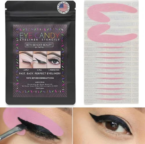 Miniatura 3 de Beth Bender Beauty Eye Candy Plantilla para Delineador de Ojos Plantilla para Delineador de Ojos de Gato Hecho en EE.UU. Libre de Crueldad