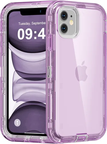 Miniatura 54 de Follaroma para iPhone 11, Funda Resistente a Prueba de Golpes, Protección Anti-Caída, Funda Protectora Transparente de Doble Capa Compatible