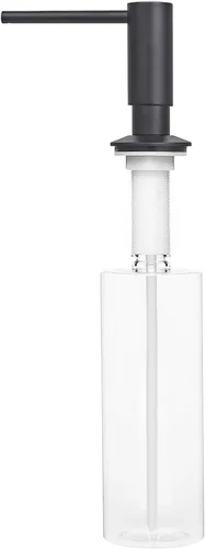 Miniatura 5 de SAMODRA Dispensador de jabón para fregadero, cabezal de bomba de metal, loción líquida para encimera, cocina, baño, dispensador de jabón con botella