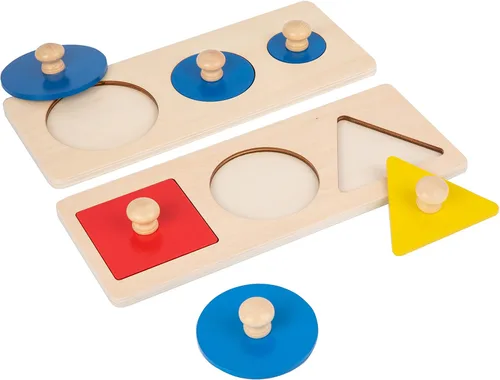 Montessori - Rompecabezas de formas para niños pequeños de 1 a 3 años, clasificador de colores y formas, rompecabezas para bebés de 12 a 18 meses