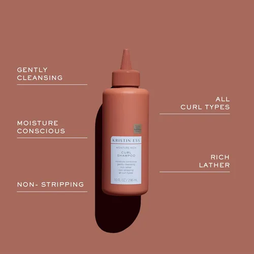 Miniatura 2 de Kristin Ess Juego de champú y acondicionador de manteca de karité para cabello rizado rebote + brillo, antiencrespamiento, humedad + profundo