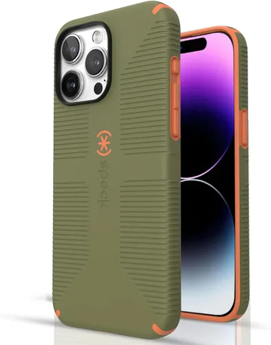 Miniatura 8 de Speck Funda MagSafe para iPhone 15 Pro Max - Protección contra caídas y para la cámara, agarre seguro de tacto suave, compatible con carga Lila
