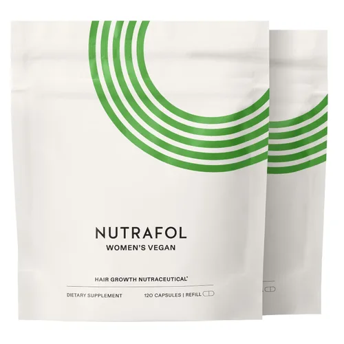 Nutrafol - Suplementos de crecimiento del cabello para mujeres de 18 a 44 años, clínicamente probados para cabello visiblemente más grueso y fuerte,