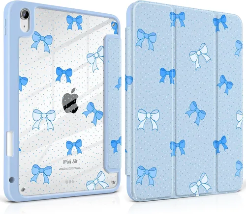 Miniatura 30 de MEEgoodo Funda para iPad Air de 11 pulgadas M3 2025 / M2 2024, para iPad Air de 5ª y 4ª generación de 10.9 pulgadas 2022/2020, funda para tableta