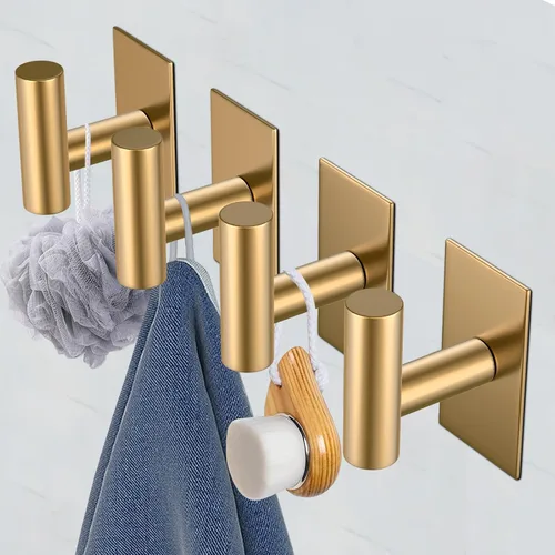 Miniatura 7 de VAEHOLD - Ganchos adhesivos de pared para toallas, resistentes, impermeables, para colgar abrigos, ropa, gancho de pared para armario en la cocina