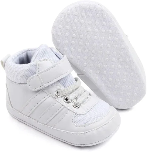 Miniatura 3 de Sekantrol Zapatos de cuna para recién nacidos y niñas, para primer andador, suela de goma suave, zapatos de moda para bebés, mocasines de vestir