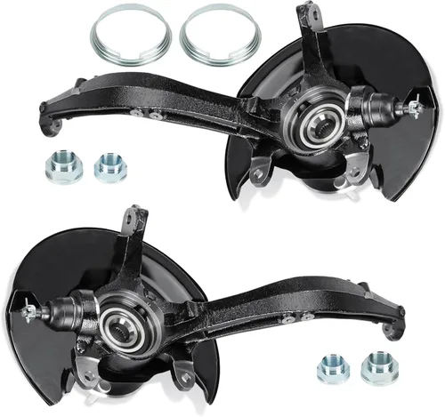 Miniatura 7 de Conjunto de Nudillo de Dirección y Cubo de Cojinete de Rueda Delantero Izquierdo Compatible con Honda Accord 2.4L Coupe sedan 2003-2007, Reemplazo