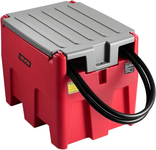 Miniatura 11 de VEVOR Tanque diésel portátil, capacidad de 58 galones y caudal de 10 GPM, tanque de combustible portátil con bomba de transferencia eléctrica de 12