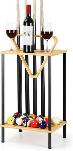 smusei Soporte para palo de billar, soporte para taco de billar, soporte para palo de billar, sala de juegos, club, mesa de billar, accesorios para