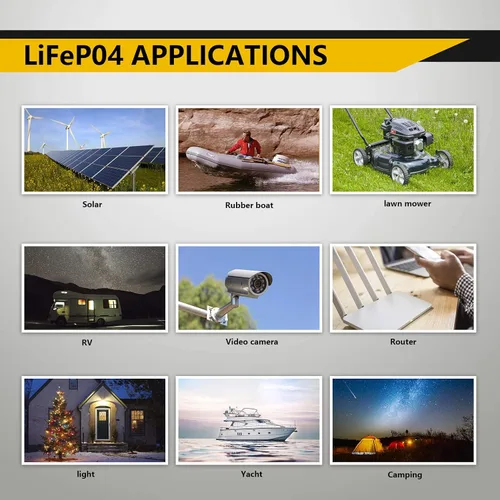 Miniatura 8 de SEFEPODER Batería de Litio LiFePO4 de Ciclo Profundo de 12V 8Ah, Batería Recargable de Más de 2000 Ciclos para Energía Solar/Eólica, Iluminación