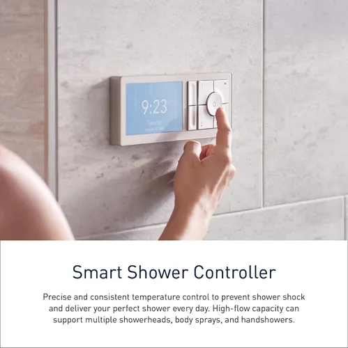 Miniatura 3 de Moen TS3302BL - Controlador de sistema de agua digital inteligente de 2 salidas para válvula de ducha termostática, en color negro mate