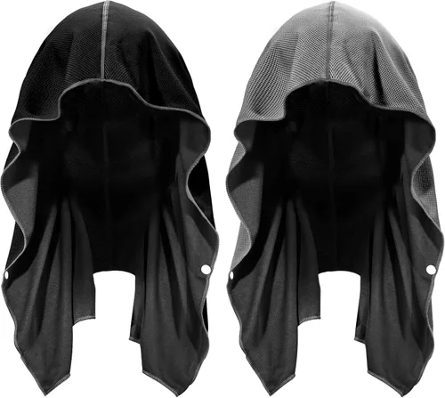 Miniatura 10 de Sukeen Toalla de enfriamiento con capucha, toallas de enfriamiento para cuello y cara, de secado rápido, absorbente, protección UV, envolturas