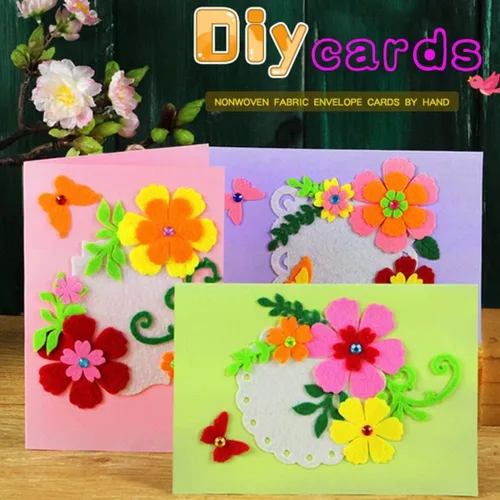 Miniatura 7 de QIAONIUNIU Kits de fabricación de tarjetas, kits de tarjetas de felicitación hechas a mano para niños, tarjetas de Navidad plegadas y sobres a