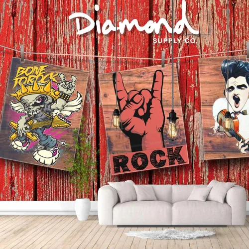 NWT Murales de pared para dormitorio, colección de arte callejero de Banksy, papel tapiz extraíble, calcomanías de pared para despegar y pegar, 66 x
