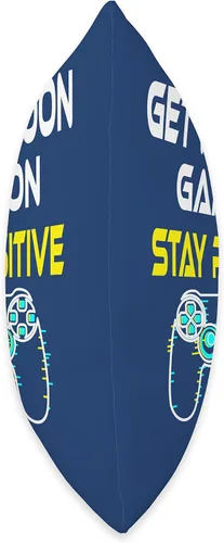 Miniatura 2 de DesignsByKelley Best Wishes Fast Recovery Gifts Get Well Soon Game On Boys Teens Stay Positive Gifts - Almohada de 16 x 16 pulgadas, multicolor