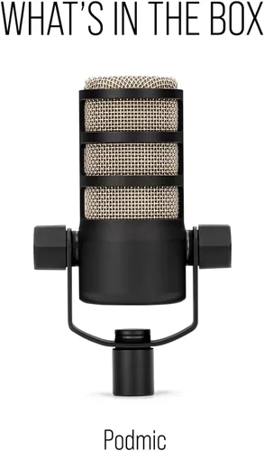 Miniatura 8 de Micrófono de transmisión dinámica cardioide PodMic RØDE: salida XLR, requiere interfaz de audio (RØDECaster, AI-1 o similar). Para conectar y usar