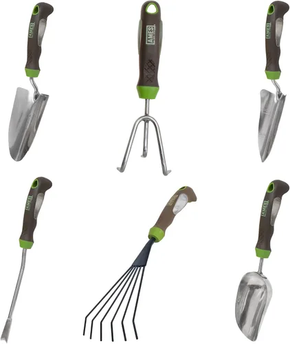 Miniatura 10 de AMES 24452009 Ergo Gel Grip Juego de herramientas de jardín con pala de mano y cuchara de tierra