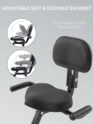 Miniatura 5 de Merax Bicicleta de entrenamiento para el hogar: bicicleta estática reclinada 4 en 1 y posiciones verticales de bicicleta de ciclismo para Blanco