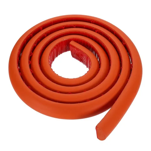 Miniatura 28 de uxcell Varilla de espuma de 3.28 pies, relleno de juntas sólidas en forma de D de 1.18 x 0.59 pulgadas, tira de sellado de espuma para protector