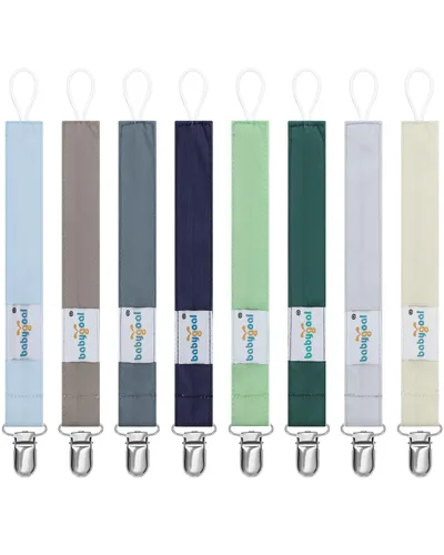 Miniatura 10 de Babygoal 6PBM05-HZ Juego de 6 prendedores para chupón para niños y niñas, se adaptan a la mayoría de los estilos de chupones y juguetes de dentición