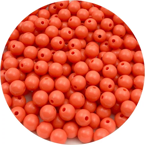 Miniatura 29 de 400 cuentas redondas de acrílico pastel de 0.315 pulgadas (0.315 in), cuentas espaciadoras de color caramelo, cuentas de resina de plástico para 306
