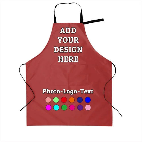 Miniatura 47 de Delantal personalizado para adultos, delantales personalizados con bolsillos, añade tu logotipo y foto, delantal impermeable ajustable personalizado