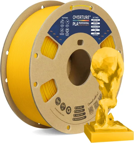 Miniatura 40 de Overture PLA Plus (PLA+) Filamento de 1/16 pulgadas, dureza mejorada con rollo PLA, con superficie de construcción 3D de 7.87 × 7.87 pulgadas, PLA