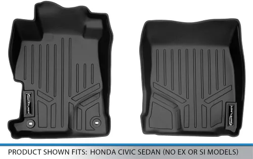 Miniatura 4 de MAXLINER - Juego de alfombrillas de primera fila para Honda Civic 2012-2015