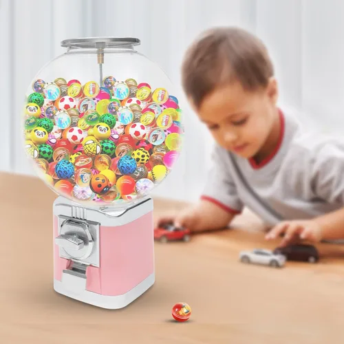 Miniatura 3 de Máquina expendedora, moneda de 1 dólar de gran capacidad, máquina de chicles de caramelo, 500 piezas de 1.26 pulgadas, máquinas expendedoras