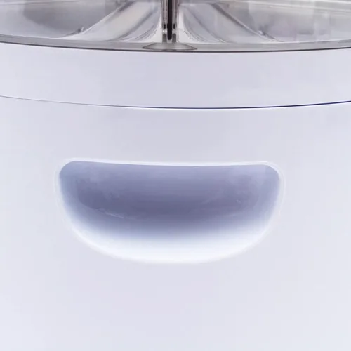 Miniatura 7 de Dispensador de granos giratorio de 360°, dispensador de cereales grande de 6 rejillas, recipiente de grano sellado con divisor y mango extraíbles