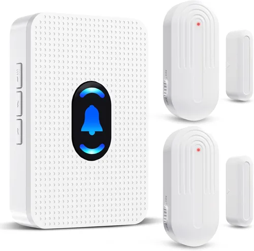 Miniatura 13 de Sistema de timbre inalámbrico para puertas Daytech - Alcance largo de 800 pies, 20 melodías, 5 niveles de volumen ajustables, 4 sensores + 1 4