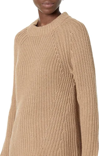 Miniatura 3 de Marca Tienda Goodthreads Suéter de algodón de ajuste relajado con cuello alto falso o cerrado para mujer