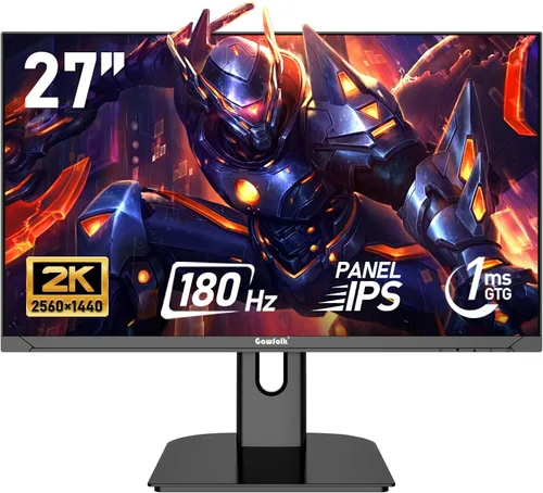 Miniatura 12 de Gawfolk Monitor curvo de juegos de 32 pulgadas 240Hz pantalla de PC Full HD 1080P, pantalla de computadora curvada sin marco 1800R, FreeSync, ángulo