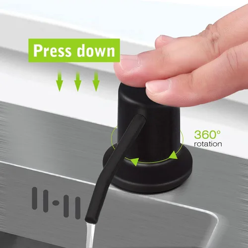 Miniatura 2 de Dispensador de jabón para fregadero de cocina, dispensador de jabón para fregadero Kichen integrado, kit de tubo de extensión de 47 pulgadas, bomba