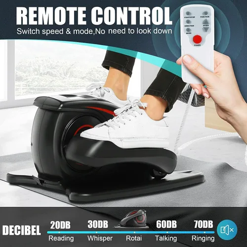 Miniatura 5 de ANCHEER Máquina elíptica para debajo del escritorio, ejercitador de pedal silencioso para personas mayores, oficina y hogar, equipo de entrenamiento