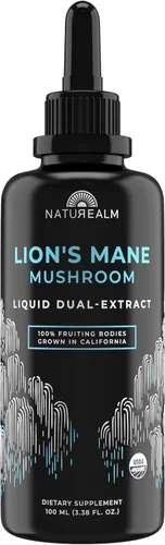 Miniatura 10 de Naturealm Chaga - Tintura de extracto de hongos - Gotas líquidas orgánicas de doble extracto - Suplemento herbario antioxidante - Inflamación, apoyo