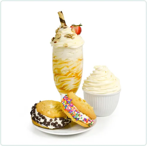 Miniatura 5 de Nostalgia Máquina de helado y postre congelado fácil de dispensar, hace 1 cuarto de helado, batidos, yogur congelado, helado en minutos, sándwiches