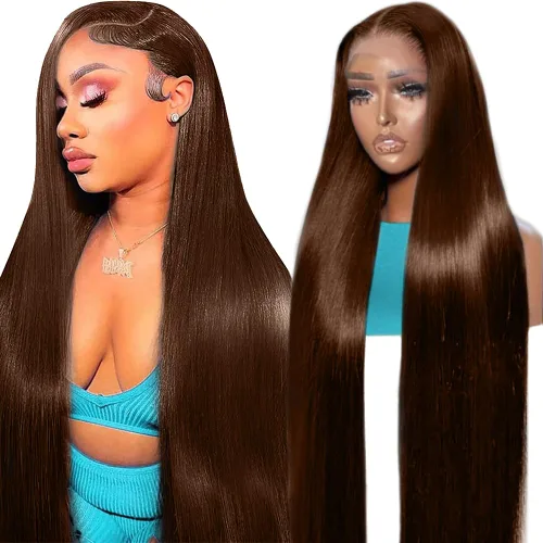 Miniatura 18 de Peluca de encaje frontal de cabello humano ondulada tipo body wave de 13x6. Peluca de cabello humano predepilada con cabello de bebé. Peluca