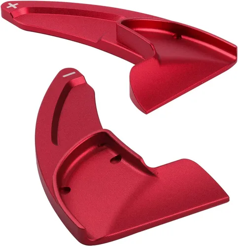Miniatura 9 de Cubierta de extensión de paletas de cambio del volante para Dodge Challenger Charger Durango RT & Scat Pack 2015-2024, para Jeep Grand Cherokee Rojo