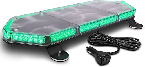 Miniatura 31 de NanoFlare NFMB56 Mini Barra de Luz Estroboscópica LED Roja Blanca de 17" 12V 56W [Clase SAE 1] [Imán/Montaje Permanente] Barra de Luz de Baliza