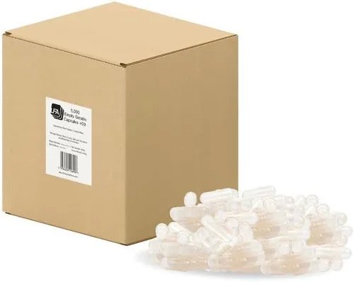 Miniatura 10 de Tamaño 000 cápsulas vacías – 120 cápsulas de gelatina vacías – 000 cápsulas rellenables unidas – Cápsulas de píldoras vacías para kit de llenado