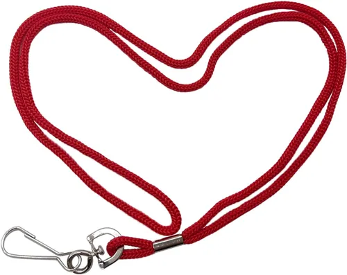 Miniatura 17 de HOSL Cordones de nailon negro, paquete de 100 cordones a granel para tarjetas de identificación de oficina con gancho giratorio